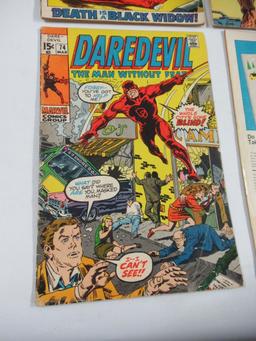 Daredevil #60/74/79/81 Black Widow/Stan Lee