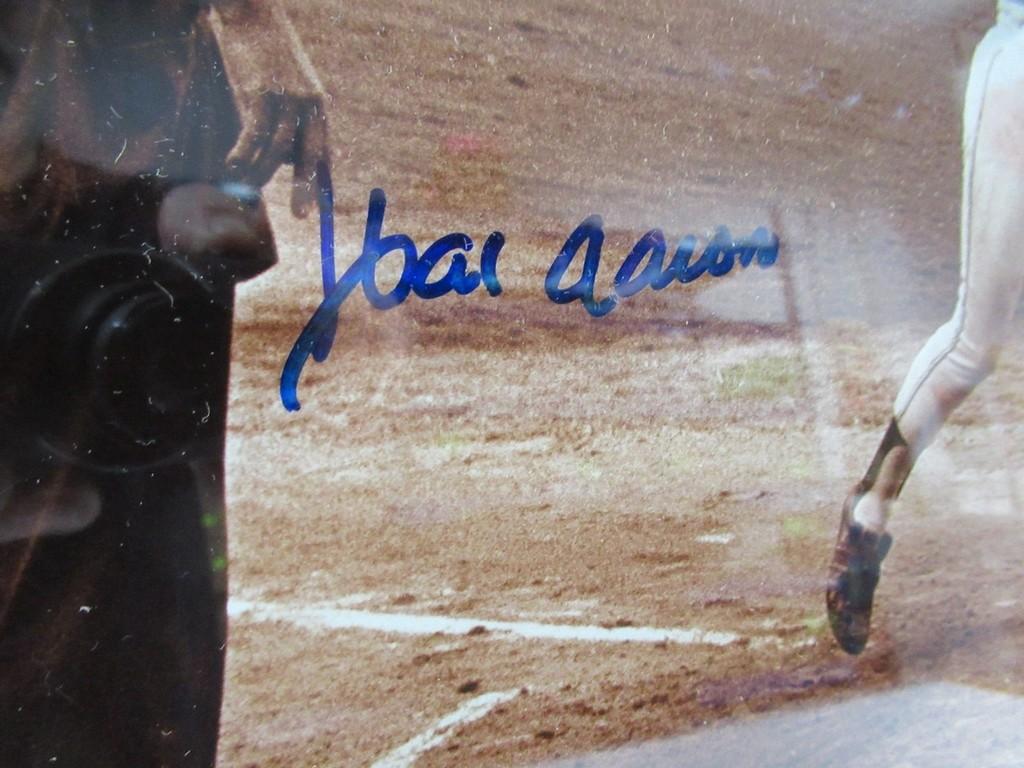 Hank Aaron 700th Homerun Autographed Plaque