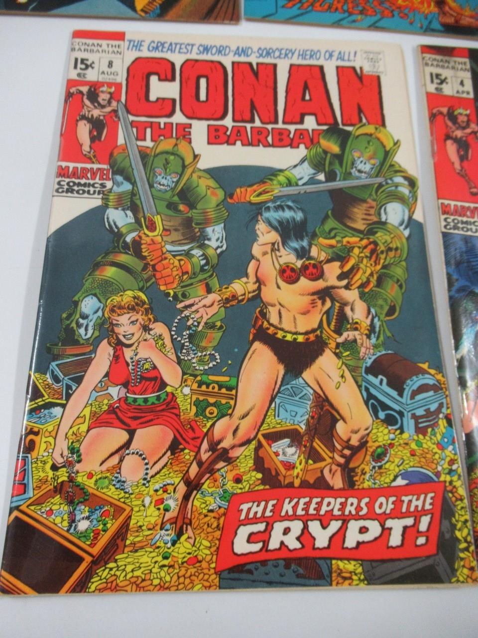 Conan #2 + #4-8 w/Keys (1970/Marvel)