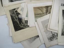 Environmental Themed Variety Illustration/Lithograph Print Lot