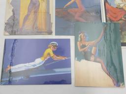 Pin-Up Variety Illustration/Lithograph Print Lot