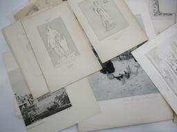 Variety Illustration/Lithograph Print Lot