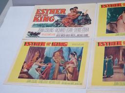 Esther and the King 1960 Lobby Card Set of (7)