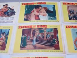 Esther and the King 1960 Lobby Card Set of (7)