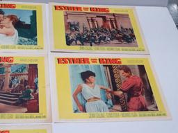 Esther and the King 1960 Lobby Card Set of (7)