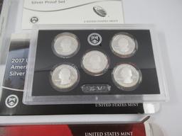 2009/17 US Mint Silver Proof Quarters Set Lot of 4