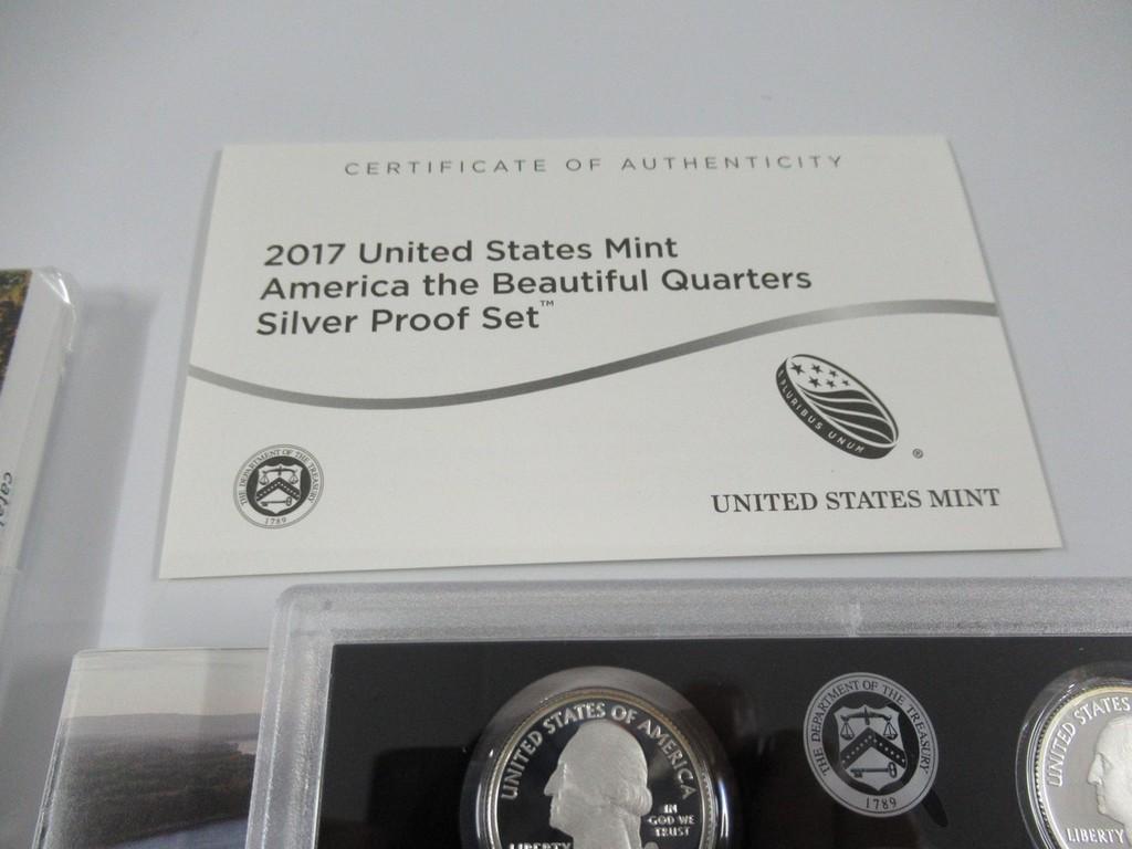 2009/17 US Mint Silver Proof Quarters Set Lot of 4