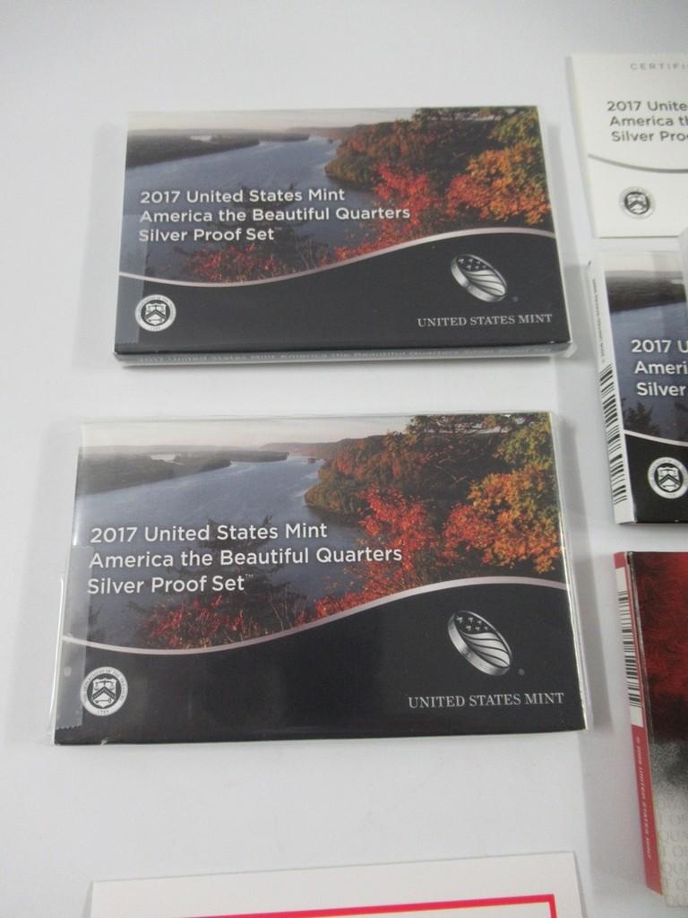 2009/17 US Mint Silver Proof Quarters Set Lot of 4