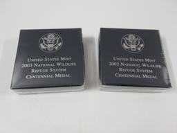2003 Nat Wildlife Ref Proof Silver Eagle Lot of 3