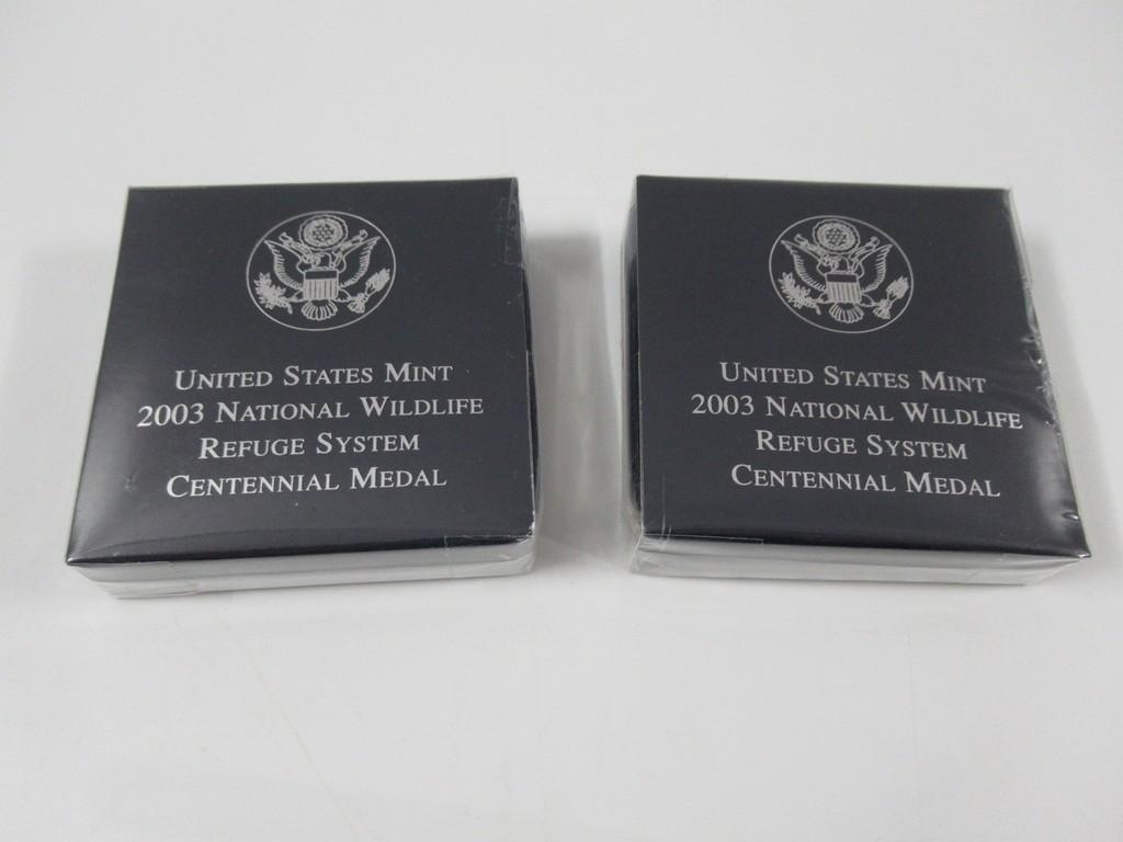 2003 Nat Wildlife Ref Proof Silver Eagle Lot of 3