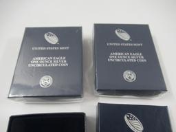 2015 US Mint Silver Unc American Eagle Lot of 3