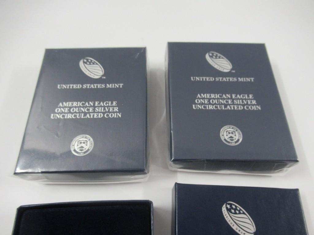 2015 US Mint Silver Unc American Eagle Lot of 3