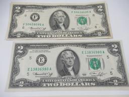 First day of Issue 1976 US $2 Bill Plus More