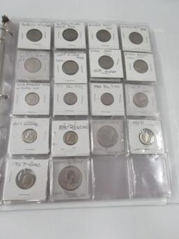 Binder of Type Coins Mostly Proof/Unc