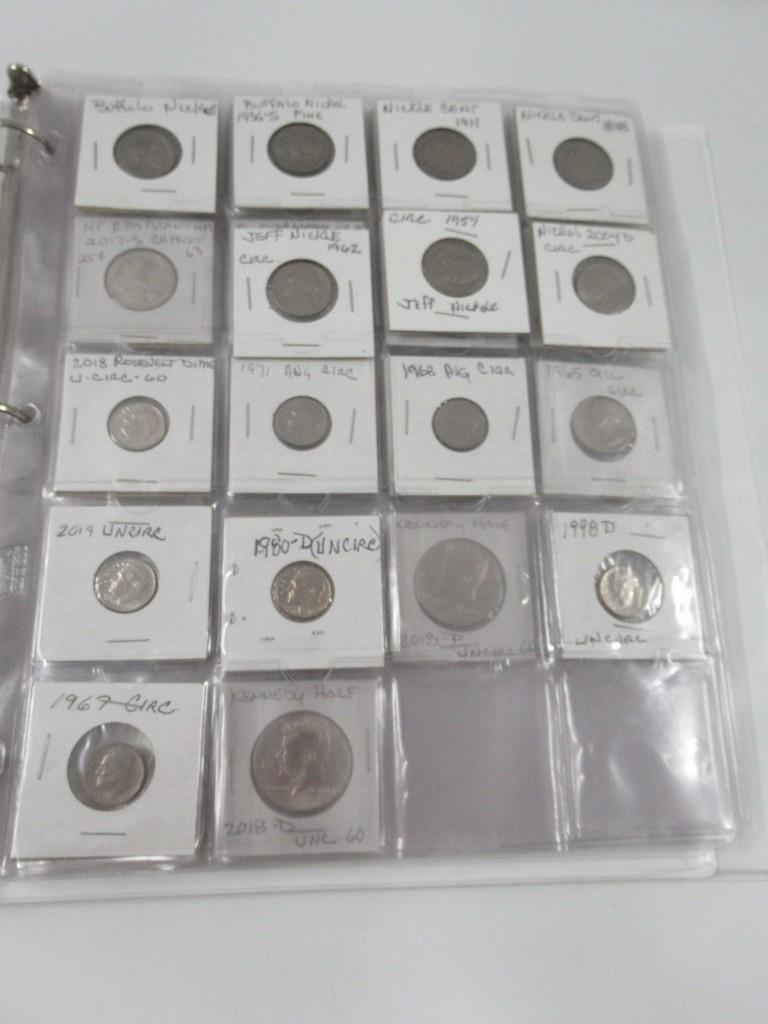 Binder of Type Coins Mostly Proof/Unc