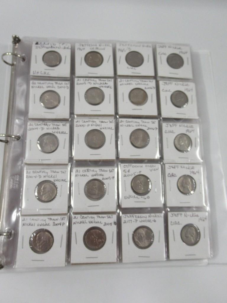 Binder of Type Coins Mostly Proof/Unc