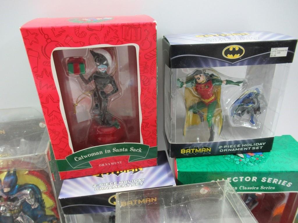 Batman + Related Ornaments + Stockings