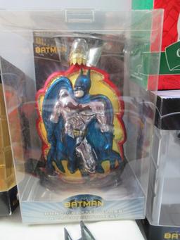 Batman + Related Ornaments + Stockings