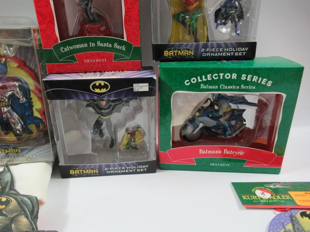Batman + Related Ornaments + Stockings