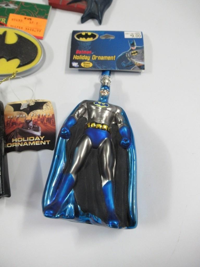Batman + Related Ornaments + Stockings