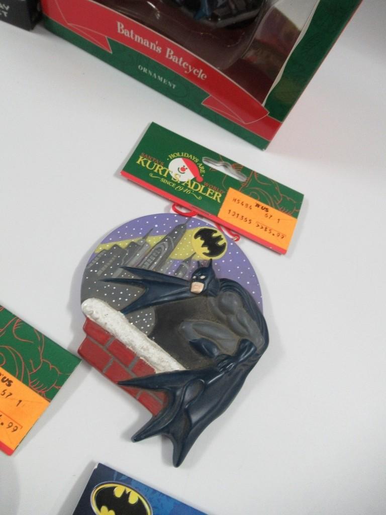 Batman + Related Ornaments + Stockings