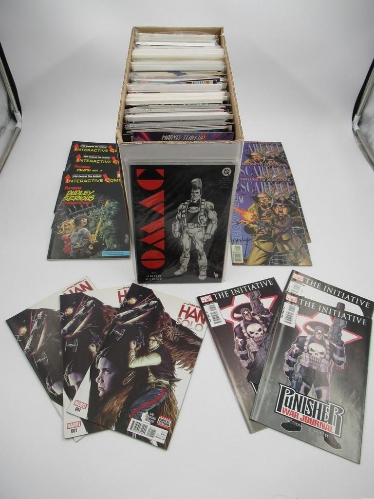 Assorted Comic Books Short Box