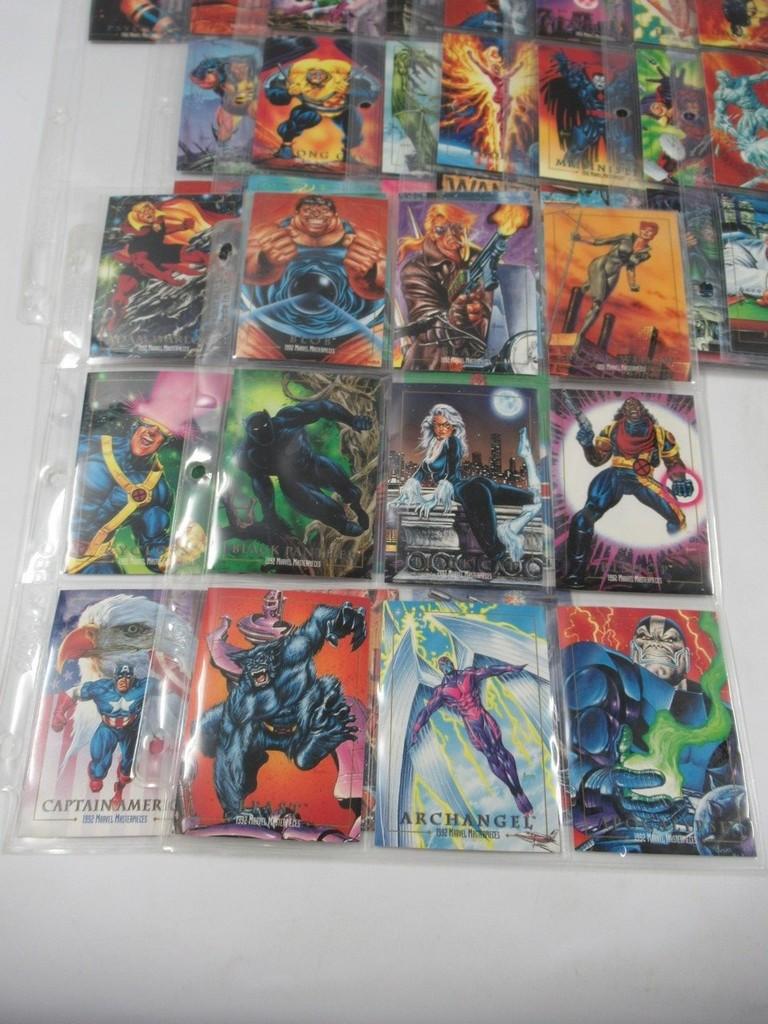 Marvel Masterpieces Series 1 Card Set + Chase Cards + More