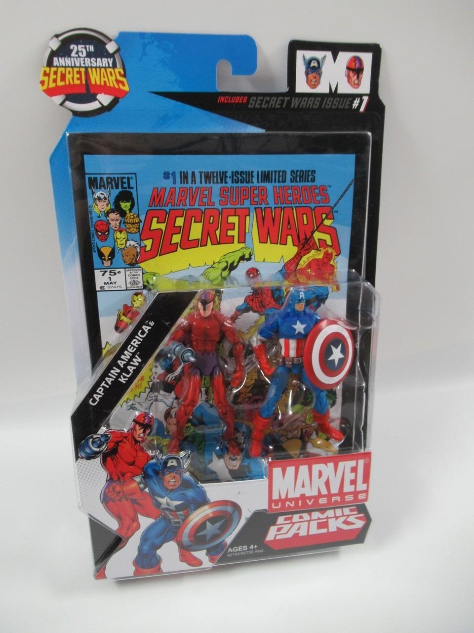 Marvel Universe Captain America + Klaw Secret Wars Set