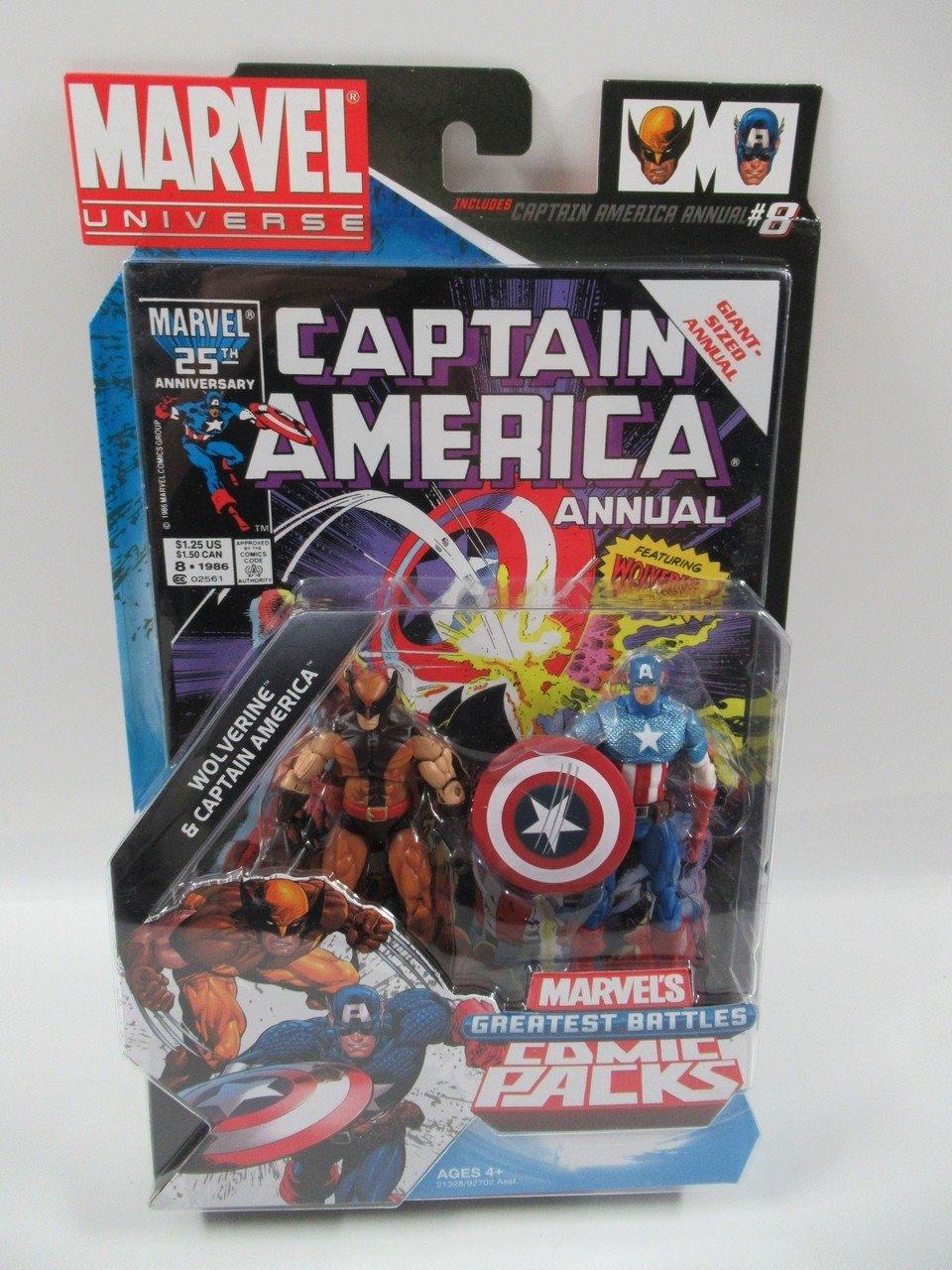 Marvel Universe Wolverine + Captain America Greatest Battles Set