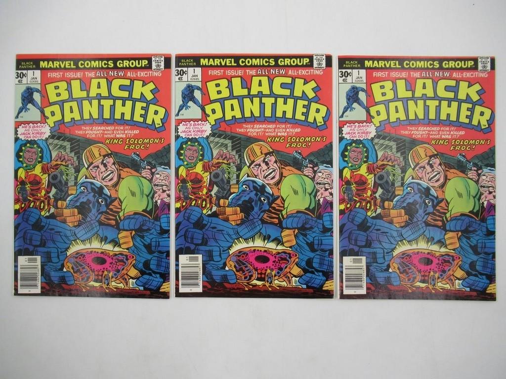 Black Panther #1 (x3)(1977) Jack Kirby!