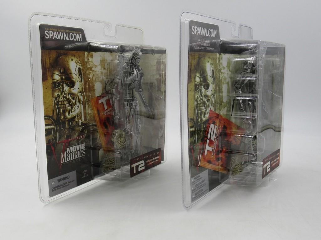 T2 Terminator T-800 Endoskeleton Figure Lot of (2)