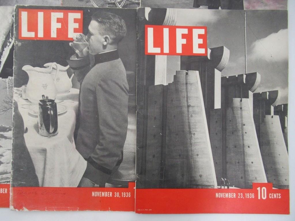 LIFE Magazine Lot of (7) 1936-1937/1st Issue