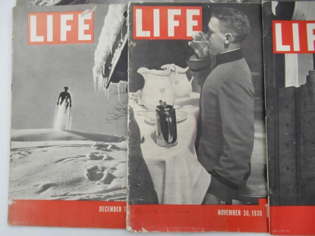 LIFE Magazine Lot of (7) 1936-1937/1st Issue