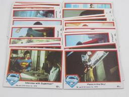 Superman the Movie Series 1 Card Set + 3 Stickers/Wrapper