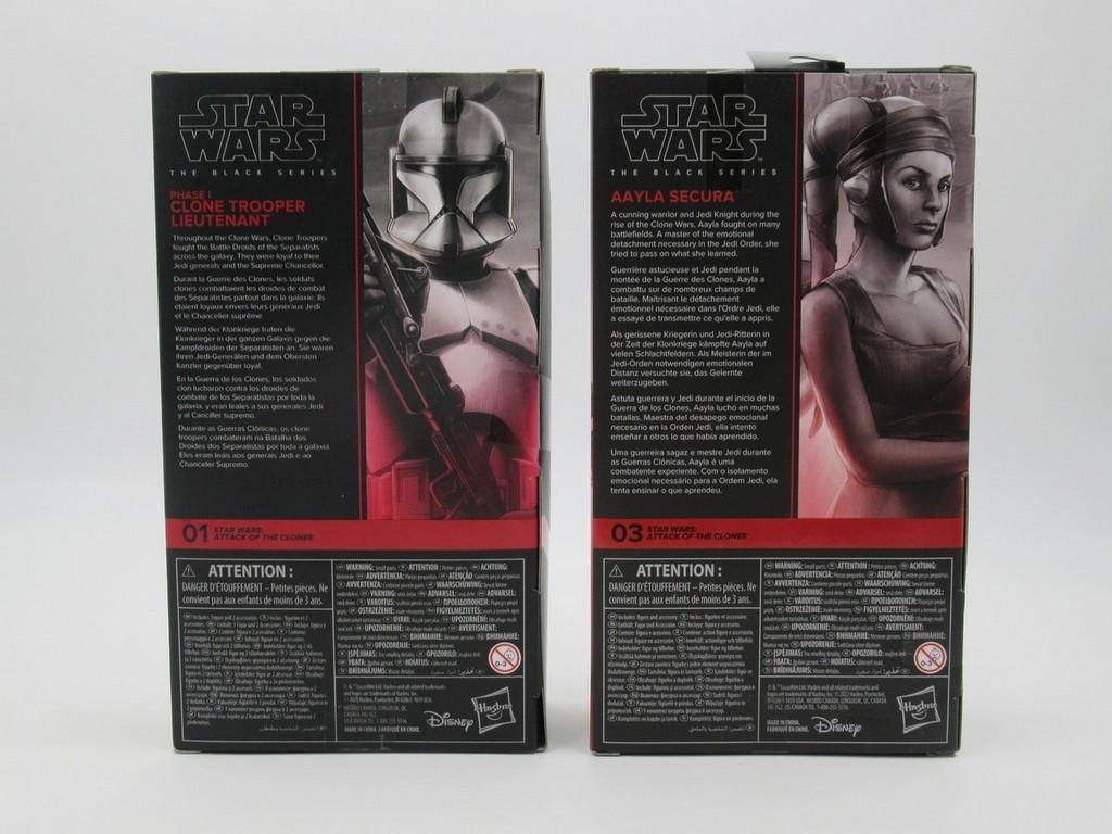 Aayla Secura/Clone Trooper Lieutenant Star Wars Black Series Figures