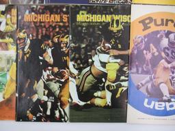 University of Michigan Football Programs Lot of (9) 1973-1977