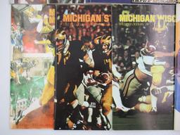 University of Michigan Football Programs Lot of (9) 1973-1977