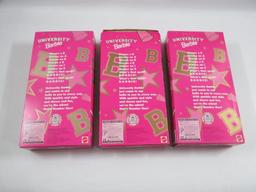 Barbie College University Cheerleader Lot of (3)