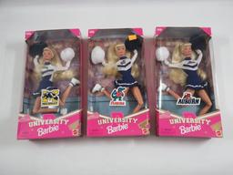 Barbie College University Cheerleader Lot of (3)