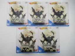 Batman Hot Wheels Premium 1/64 Scale Set of 5 (x5) - 25 Vehicles!
