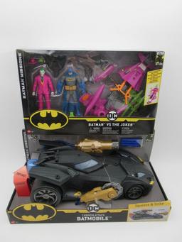 Batman Missions/Batman 80 Years Figures & Batmobile 2019 Mattel Lot of (2)