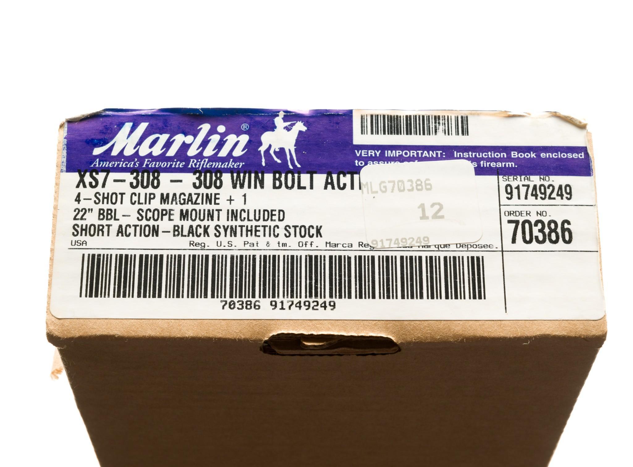 Marlin Model XS7 Bolt Action Rifle, Caliber .308, w/ Scope