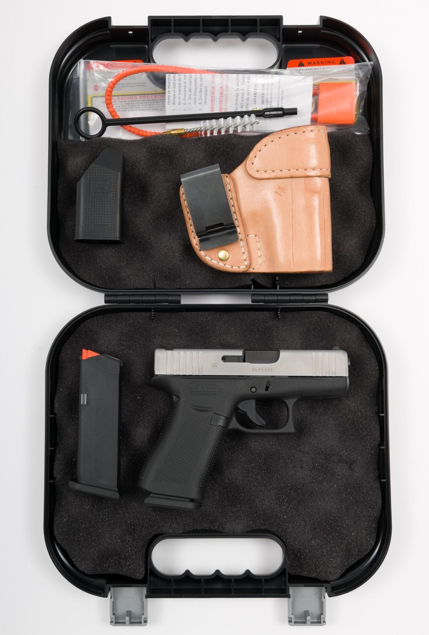 Glock 43X Semi Auto Pistol, Caliber 9mm Luger