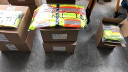 10 Unused Surveyors Safety Vest Size Large