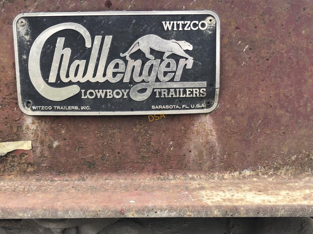 2000 Witzco Challenger MD-RG-50 Lowboy Trailer,