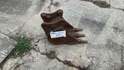12" WB Mini Excavator Bucket,