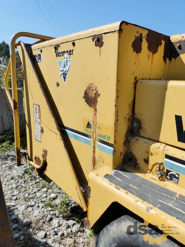 1999 Vermeer BC1800 Brush Chipper, S/N 1000491, Diesel, Portable, Meter Reads 5,458 Hours