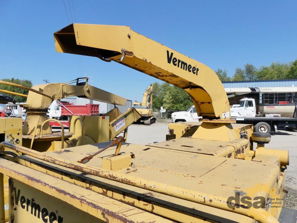 1999 Vermeer BC1800 Brush Chipper, S/N 1000491, Diesel, Portable, Meter Reads 5,458 Hours