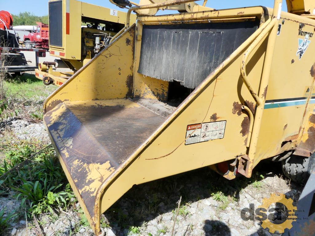 1999 Vermeer BC1800 Brush Chipper, S/N 1000491, Diesel, Portable, Meter Reads 5,458 Hours