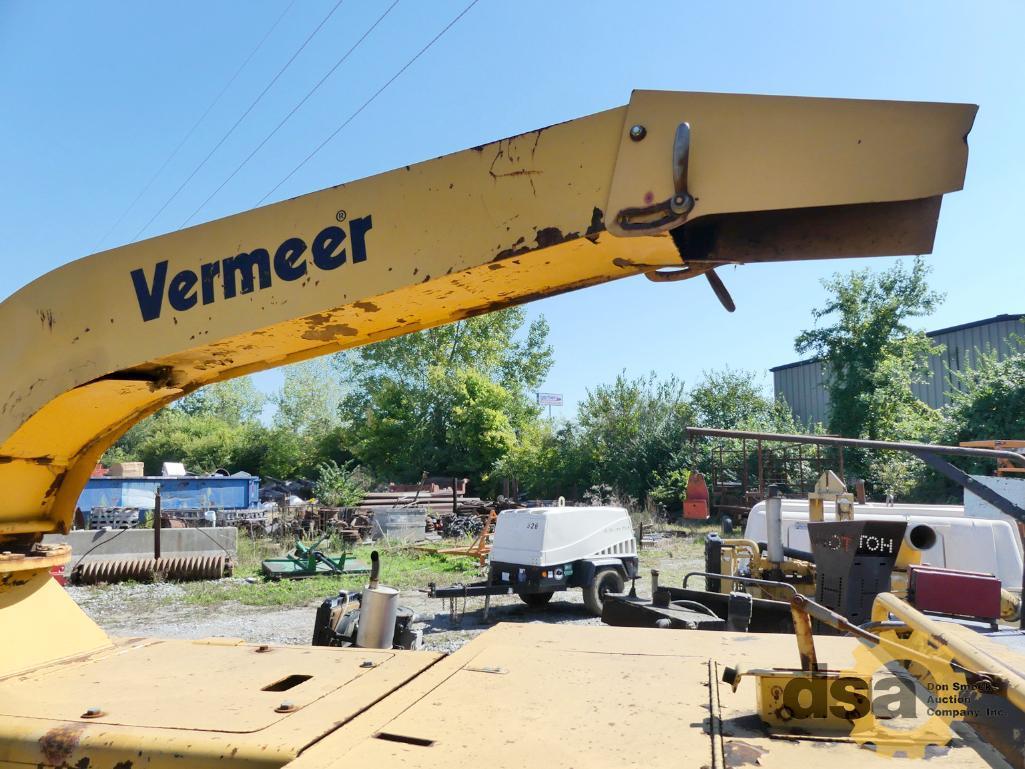 1999 Vermeer BC1800 Brush Chipper, S/N 1000491, Diesel, Portable, Meter Reads 5,458 Hours
